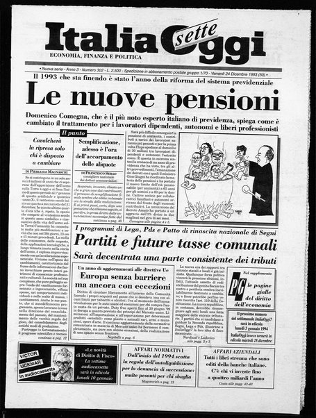 Italia oggi : quotidiano di economia finanza e politica